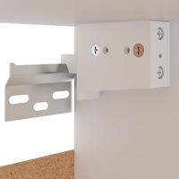 Wandkast hangend 60x31x40 cm bewerkt hout bruineikenkleurig - thumbnail