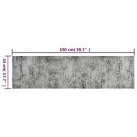 Keukenmat wasbaar betonprint 45x150 cm fluweel - thumbnail