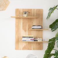 By-Boo Wandplank 'Seco' Acaciahout, kleur Naturel - thumbnail