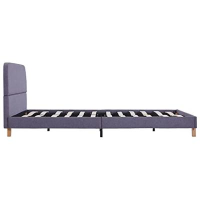 VidaXL Bedframe stof lichtgrijs 140x200 cm
