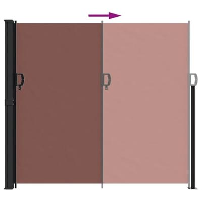 Windscherm uittrekbaar 180x600 cm bruin Windscherm uittrekbaar 180x600 cm bruin