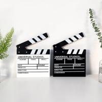 2 PC'S houten Clapboard regisseur film film klepel Board leisteen huis decoratie willekeurige kleur levering - thumbnail