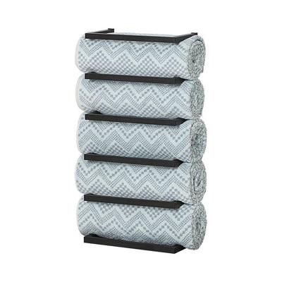 Handdoekrek Sealskin Carré 24x48x12cm Mat Zwart