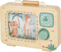 Small Foot - houten televisie muziekdoos safari fsc - thumbnail