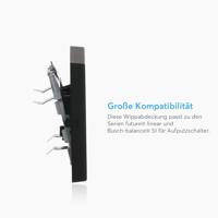 Busch-Jaeger bedieningswip 1786-885 zwart mat - thumbnail