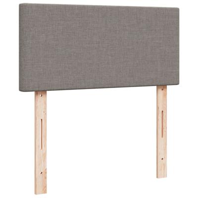 Boxspring met matras stof taupe 100x200 cm - thumbnail