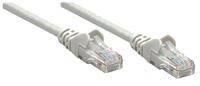 Intellinet 739900 RJ45 Netwerkkabel, patchkabel CAT 6 U/UTP 0.25 m Grijs 1 stuk(s) - thumbnail