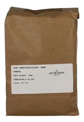 Jacob Hooy Kaneelpijpjes Ceylon 500gr