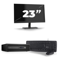 HP ProDesk 600 G3 USFF - Intel Core i5-7e Generatie - 8GB RAM - 256GB SSD - Windows 11 + 1x 23 inch Monitor - thumbnail