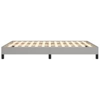 Bedframe zonder matras stof lichtgrijs 140x200 cm - thumbnail