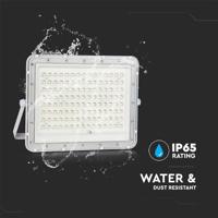 V-TAC VT-180W-W 7845 LED-schijnwerper, Zonne-energiemodule 20 W Koudwit Wit - thumbnail