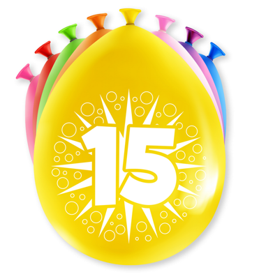 Paperdreams happy party ballon - 15 jaar