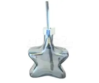 Drinkglas Kerstster met Rietje Grijs - thumbnail