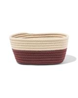 HEMA Mand 23x11cm touw beige-bruin - thumbnail