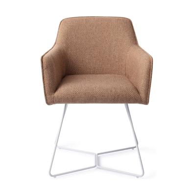 Jesper Home Eetkamerstoel 'Hofu' Beehive White, kleur French Toast