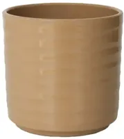 HS Potterie Berlin bloempot keramiek 13x12.5cm bruin - thumbnail