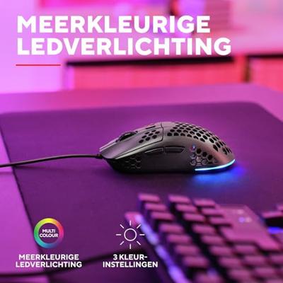 Trust GXT928 HELOX LIGHTWEIGHT Muis Zwart - thumbnail