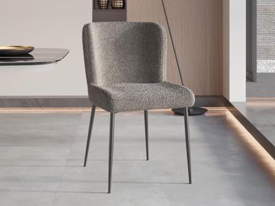 Stoel MARLENE stof bouclé zand Stoel MARLENE stof bouclé zand