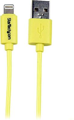 StarTech.com USB-kabel voor Apple Lightning naar USB, voor iPhone, iPod, iPad, 1 m, geel (USBLT1MYL)