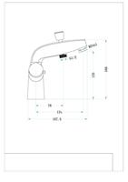 Kraan met 2 knoppen Rousseau Volga 2 Douche Badkuip - thumbnail