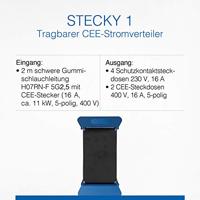 AS Schwabe STECKY 1 400V CEE 60504 CEE-stroomverdeler 400 V 16 A - thumbnail