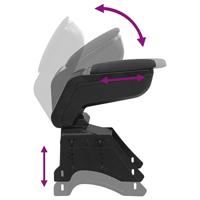 VidaXL Armsteun universeel 14x30x(32-48,5) cm abs zwart - thumbnail