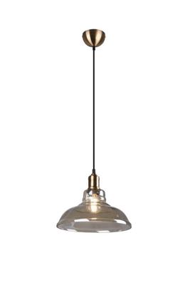 Trio Glazen hanglampAldo Ø 28cm oud koper - R30731004