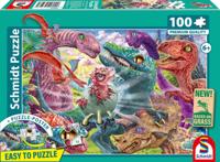 Puzzel - SCHMIDT SPIELE - Kleine Dino, Grote Avonturen - 100 stukjes - Vanaf 6 jaar - thumbnail