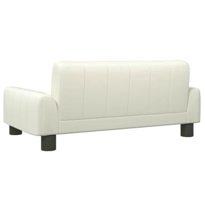 VidaXL Hondenmand 70x45x30 cm kunstleer crèmekleurig VidaXL Hondenmand 70x45x30 cm kunstleer crèmekleurig
