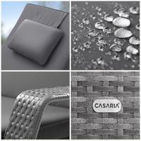 Ligbed Grijs/Antraciet Kunststof 193x90x43cm - thumbnail