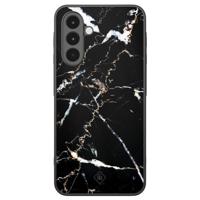 Samsung Galaxy A17 hoesje - Marmer zwart - thumbnail