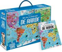 Rebo Productions puzzel De aarde junior 70 x 48 cm ovaal 200 stuks - thumbnail