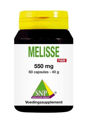 SNP Melisse 550mg puur 60 Vegetarische capsules