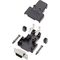 encitech TRI-P-09-HDS15-K 6355-0068-11 D-sub behuizing Aantal polen: 15 Kunststof Zwart 1 stuk(s) - thumbnail