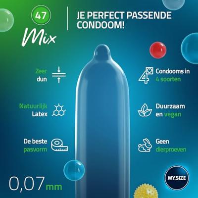 MySize PRO 49mm - Smallere Condooms Mix - 10 stuks - thumbnail