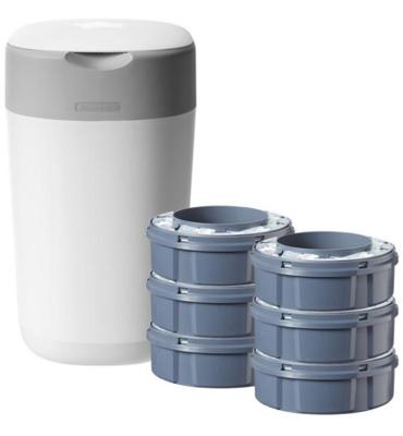 Startpakket luieremmer TOMMEE TIPPEE Twist & Click + 6 navullingen wit