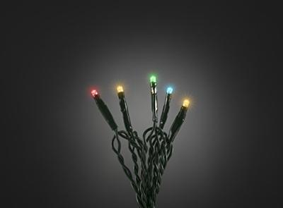 Konstsmide 6351-520 Micro-lichtketting Binnen werkt op het lichtnet Aantal lampen 20 LED RGB Verlichte lengte: 1.33 m Dimbaar