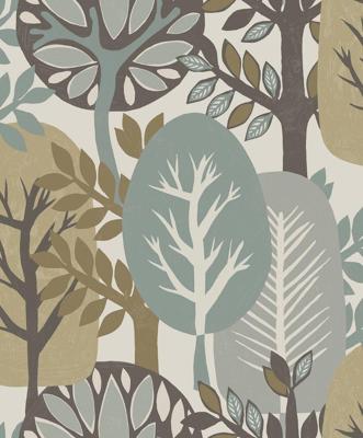 Decoprint Antibes Behang abstracte bomen - AN28281
