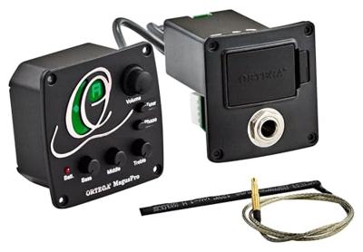 Ortega MAGUSPRO/G akoestische gitaar voorversterker met tuner