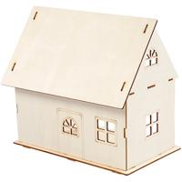 Creativ Company Diy poppenhuis, h: 25 cm, afm 18x27 cm, 1 stuk - thumbnail