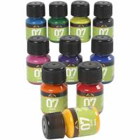 Creativ Company Permanente glasverf - set van 10 kleuren, 30ml - thumbnail