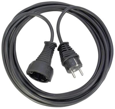 Schuko Stroom Verlengkabel Schuko Male - Schuko Female 25.0 m Zwart Schuko Stroom Verlengkabel Schuko Male - Schuko Female 25.0 m Zwart