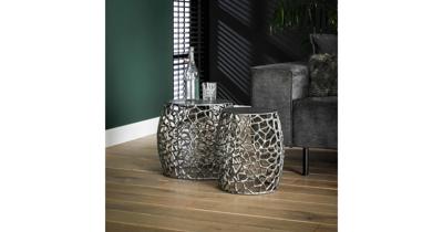 Industriële Salontafel Set  van 2 Victoria rond