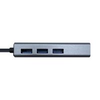 Hub USB Aisens A106-0401 Grijs (1 Stuks) - thumbnail