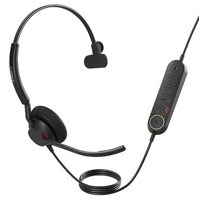 Jabra Engage 40 Over Ear headset Kabel, Bluetooth Mono Zwart Ruisonderdrukking (microfoon) Volumeregeling Telefoon