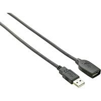 Renkforce RF-4096104 USB-kabel USB 2.0 USB-A stekker, USB-A bus 10.00 m Zwart Vergulde steekcontacten - thumbnail