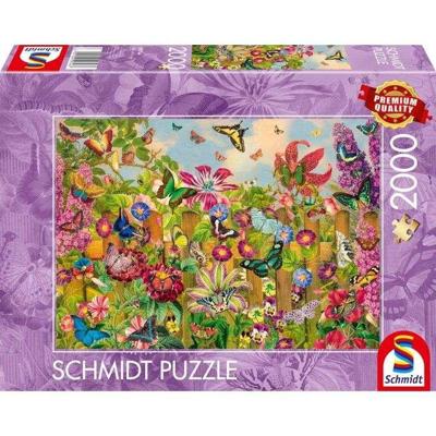 Puzzel - SCHMIDT SPIELE - Prachtige vlindertuin - 2000 stukjes - Vanaf 14 jaar