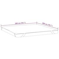 Matrasbeschermer waterdicht 200x200 cm wit - thumbnail