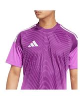 adidas Tiro 25 Competition Keepersshirt Korte Mouwen Paars Wit - thumbnail