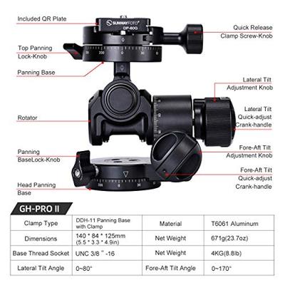 Sunwayfoto Geared Head GH-PRO II - thumbnail